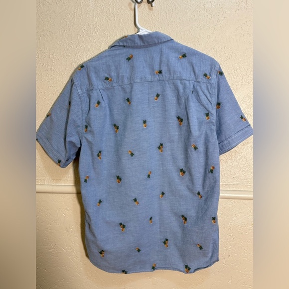 Tommy Bahama Pineapple Short Sleeve Button Up Shirt Small Chambray - Picture 7 of 7